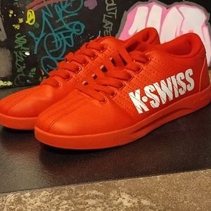 K-Swiss Old School Red Sneakers size 6 mens